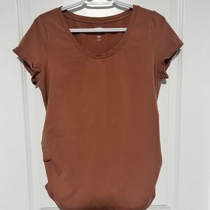 Maternity Fitted Scoop-Neck T-Shirt